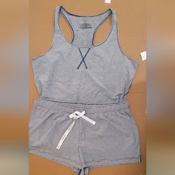 Nw/oT - CALVIN KLEIN 2 PIECE SLEEPWEAR LOUNGEWEAR SET RAZOR BACK TANK (sz - Lg) - Picture 1 of 4
